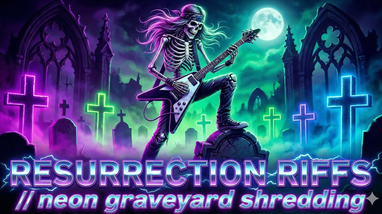 RESURRECTION RIFFS // neon graveyard shredding