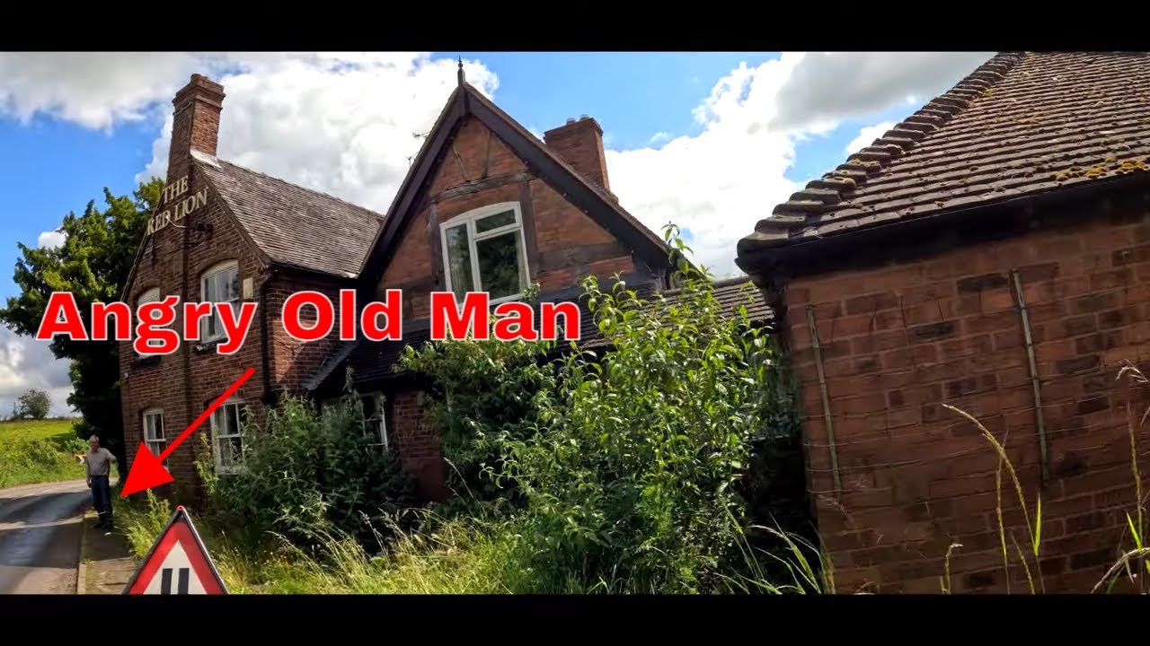 Exploring An Abandoned 17th Century Red Lion Pub: Confrontation With A Angry Old Man!