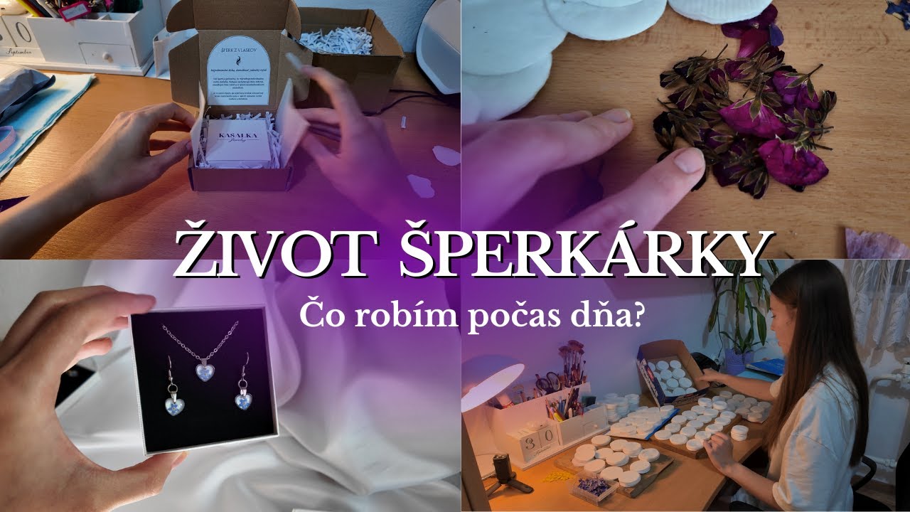 VLOG ŠPERKÁRKY ✿ balím objednávky, triedim kvietky..