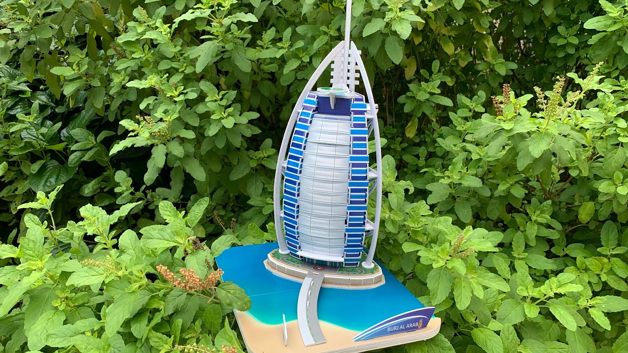 DIY Craft Instruction 3D Puzzle Cubicfun Burj Al Arab