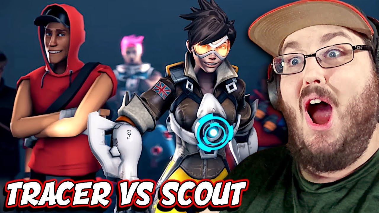 Рэп-баттл TRACER VS SCOUT от JT Music (анимированная версия) Overwatch против Team Fortress 2 РЕА...