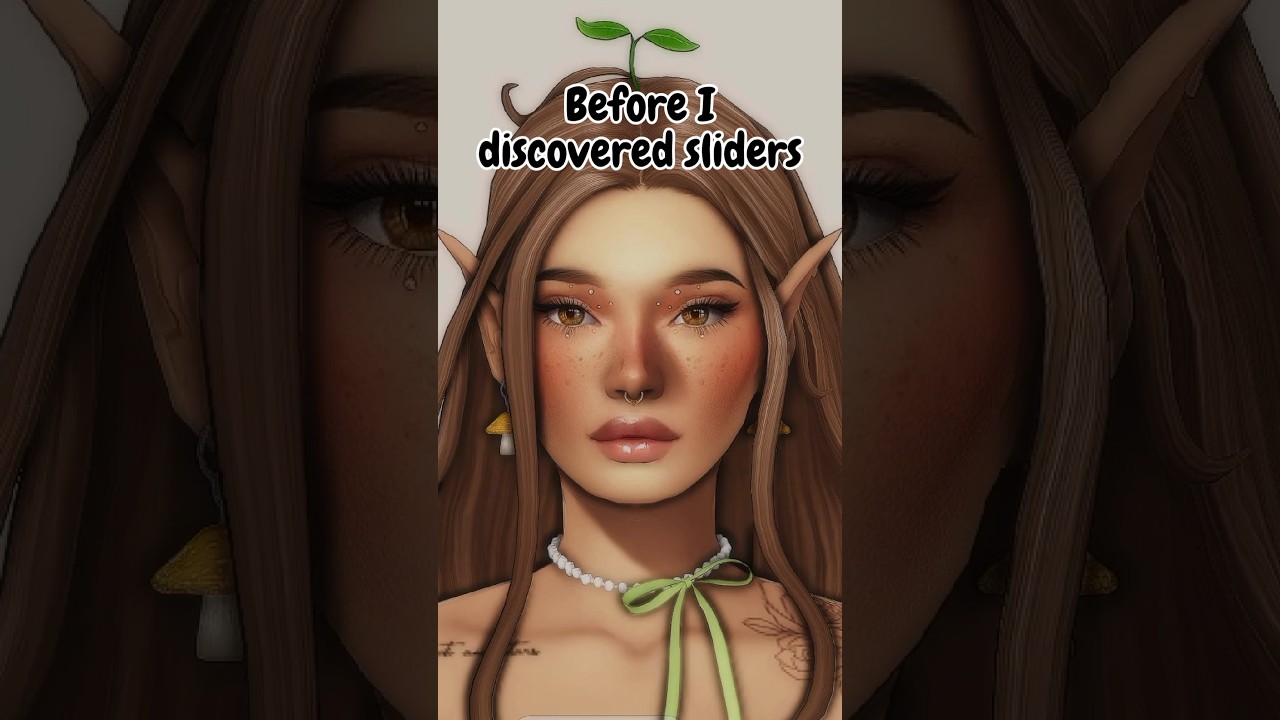 My Sims BEFORE & AFTER I Discovered Sliders 😳 | Sims 4 #sims4 #thesims4 #sims4mods #beforeandafter