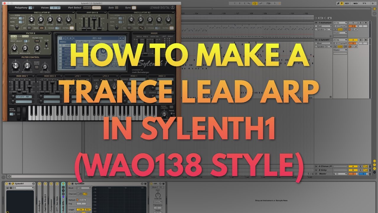 How To Make A Trance Lead Arp in Sylenth1 - WAO138 Style