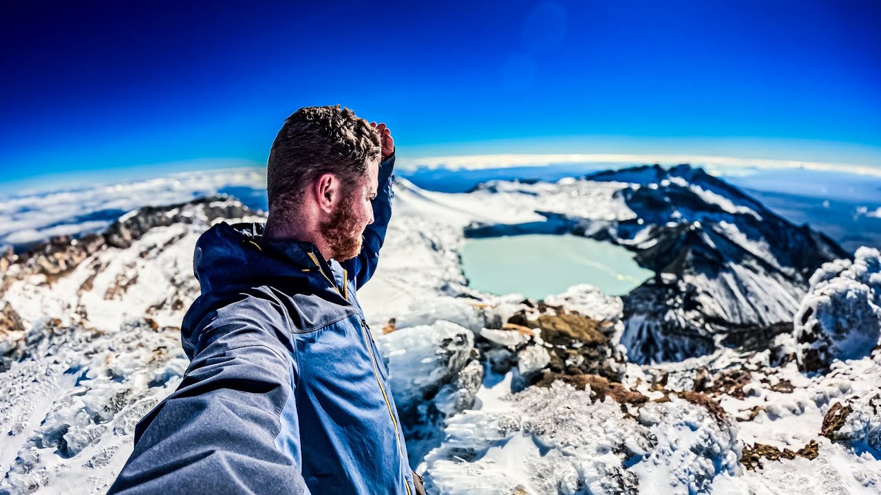 Solo Climbing The Tallest Peak In New Zealand's North Islands: Mt Ruapehu - Tahurangi 2,797m High!!