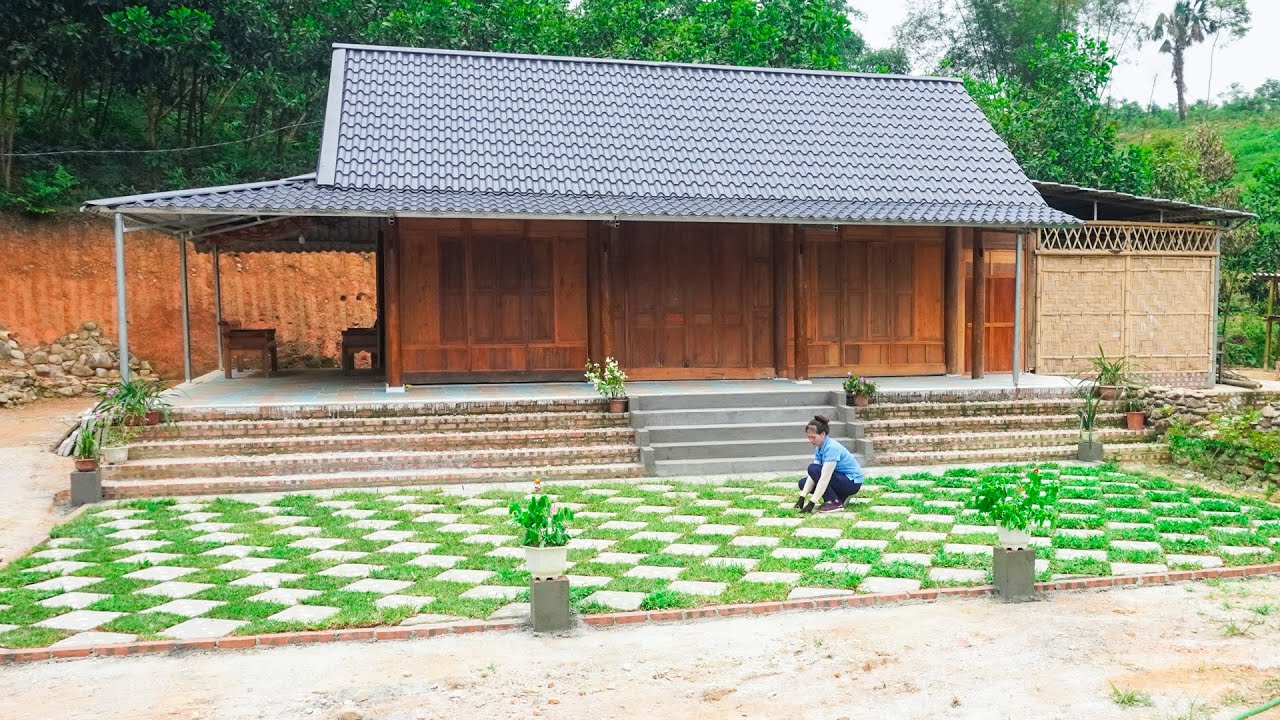 Log Cabin Building TIMELAPSE: Alone Girl Start To Finish Building Wooden House (FULL BUILD)