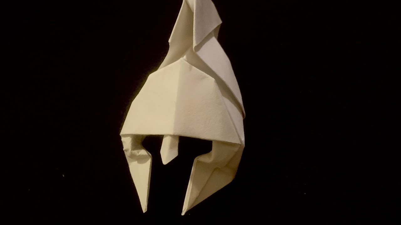 origami spartan helmet