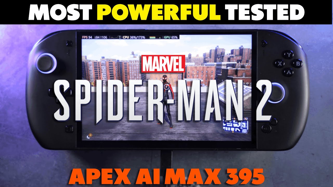 Spider-man 2 on The most powerful 8 inch handheld
