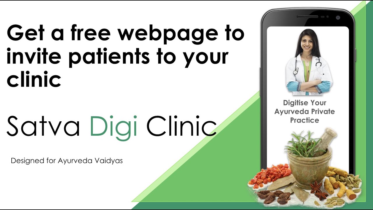 Get a free webpage to invite patients to your private clinic on Satva Digi Clinic