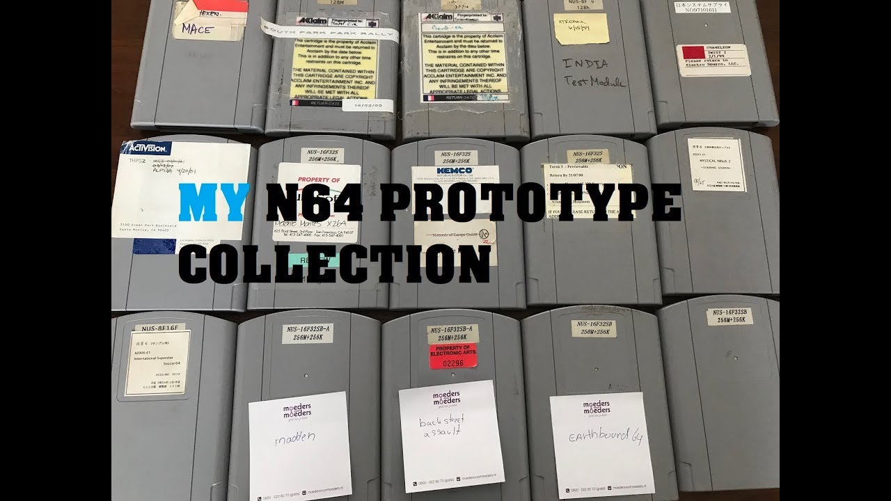 Dennis Fleaman's N64 PROTOTYPE COLLECTION 2018