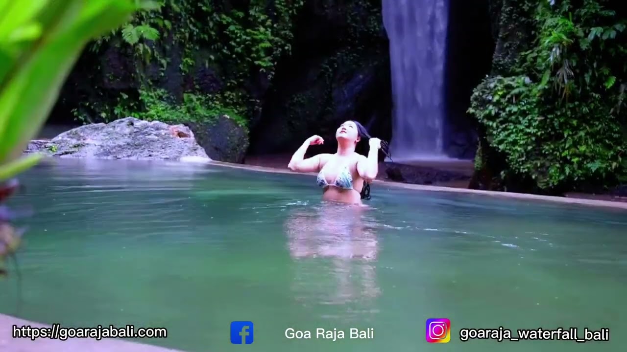 Air terjun yg lagi viral di Bali || goa raja waterfall