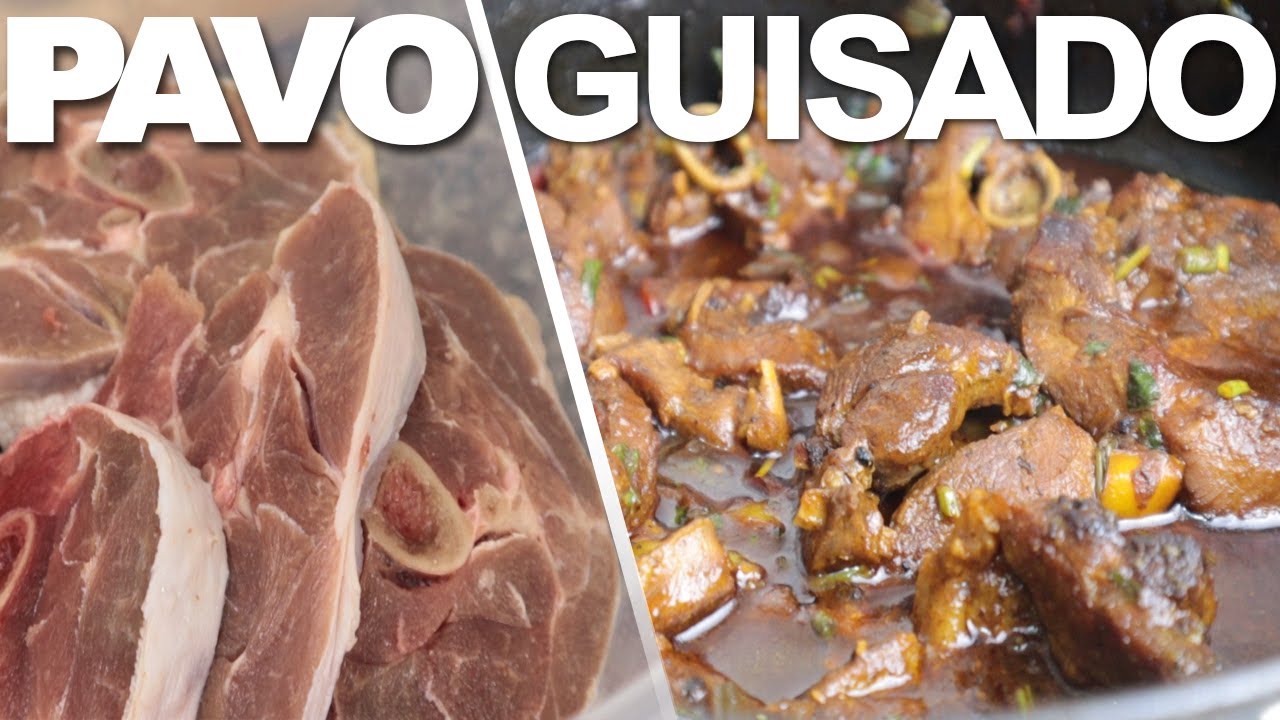 Carne de pavo guisada paso a paso