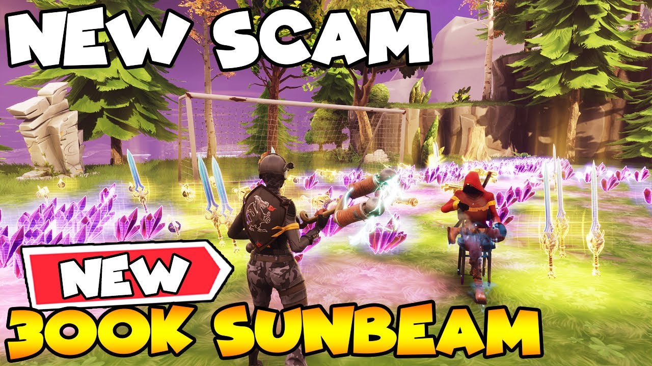 Dropping 300,000 Sunbeam in Front of Scammer! 😈😱 (Scammer Gets Scammed) Fortnite Save The World