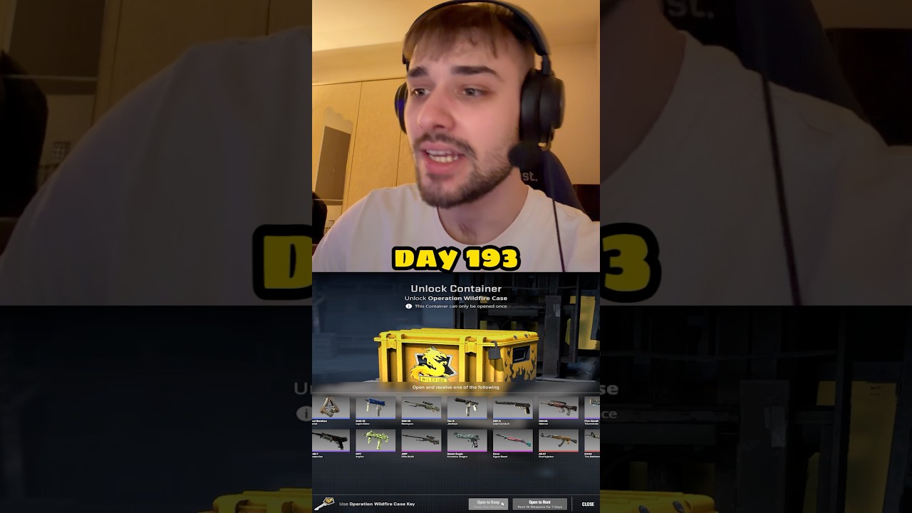 OPENING 1 CASE EVERY DAY UNTIL I GET A GOLD day 193 #shorts #cs2 #csgo #counterstrike #case