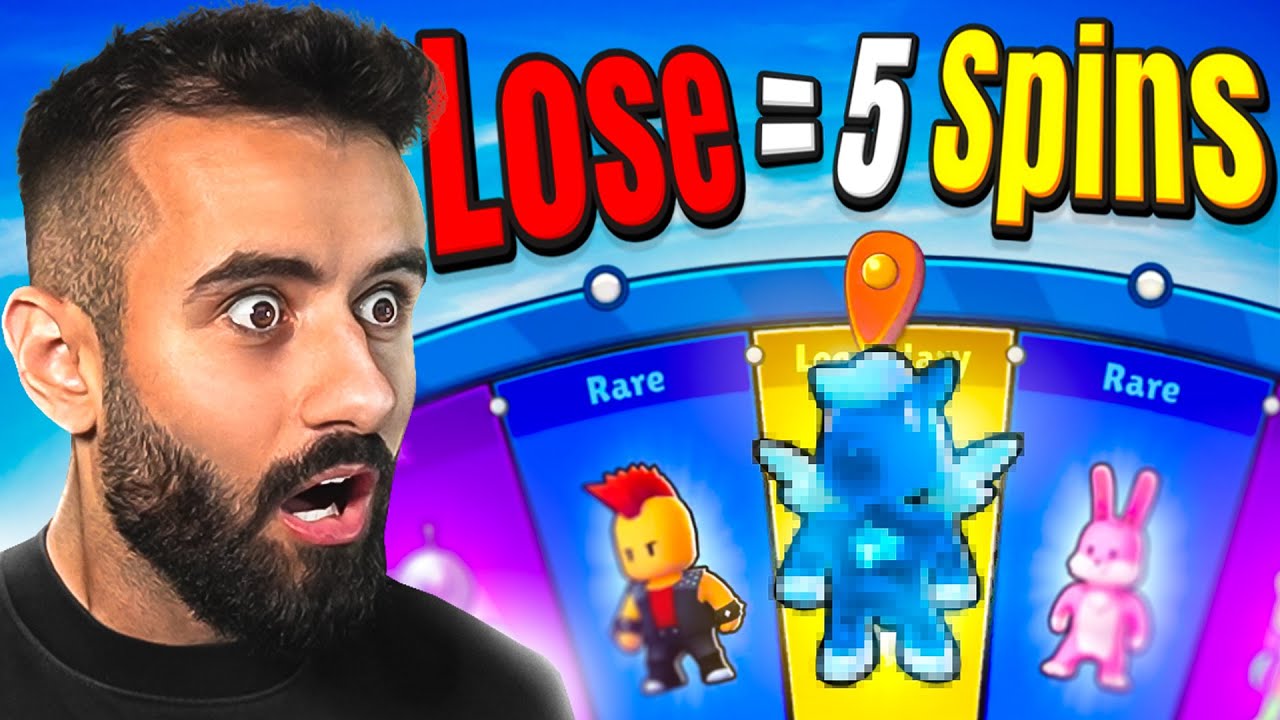 1 Lose = 5 Spins Challenge Στο Stumble Guys!