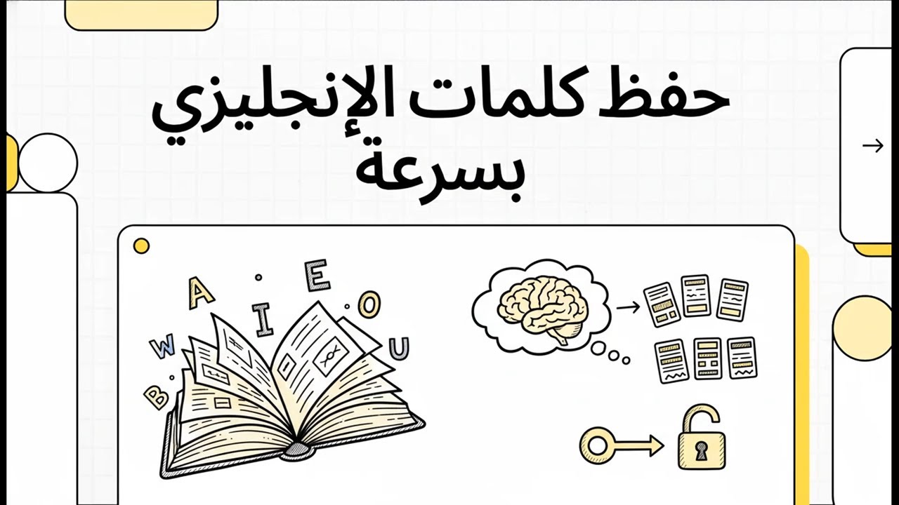 حفظ كلمات الإنجليزي بسرعة