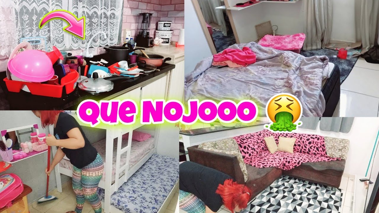 CANSEI 😱 FIQUEI 3 DIAS SEM LIMPAR A CASA - FAXINA PESADA - Aline Rodrigues