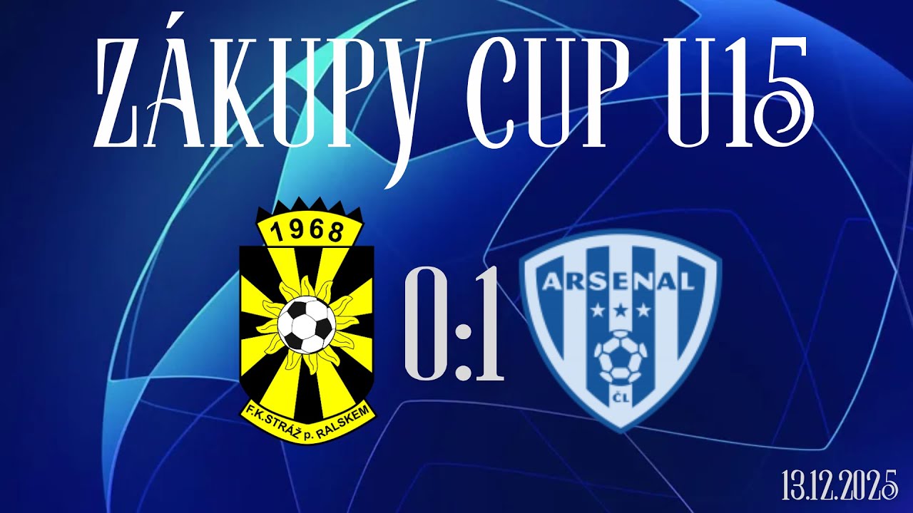 Zákupy Cup U15 13.12.2025: FK Stráž pod Ralskem - Arsenal Česká Lípa