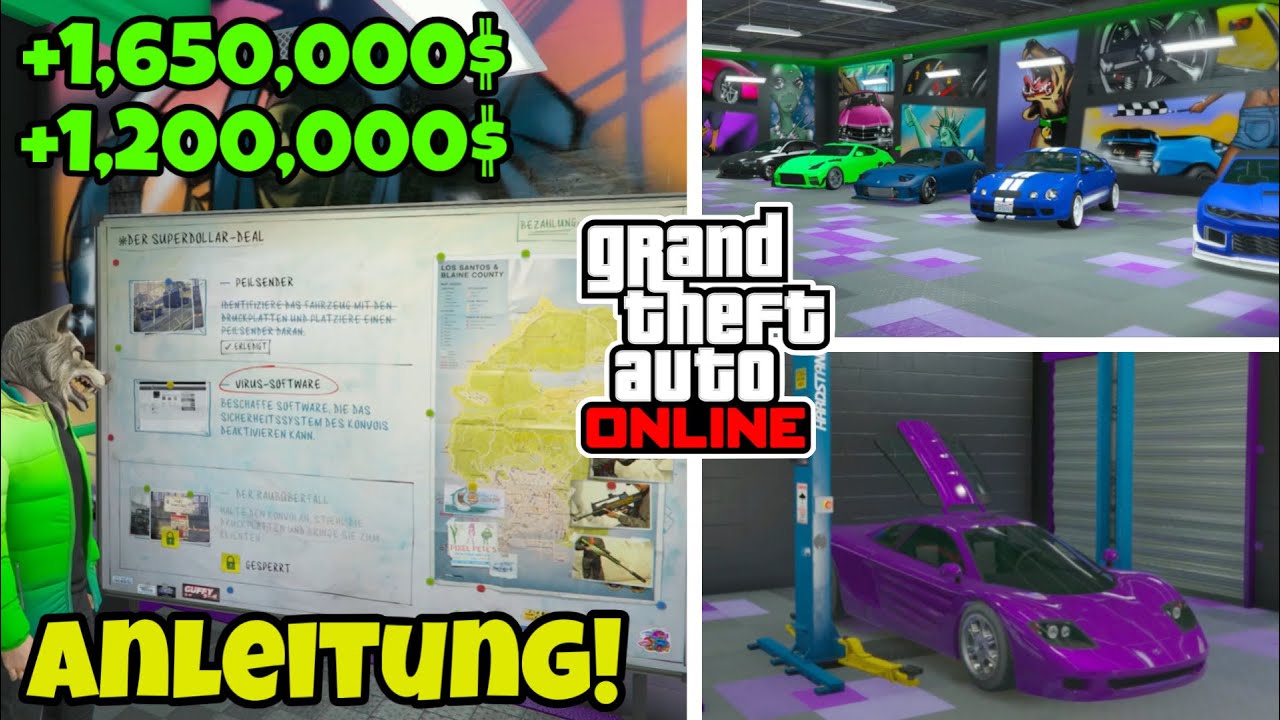 MILLIONEN verdienen mit der AUTOWERKSTATT in GTA 5 ONLINE❗️schnell Geld machen SOLO Autowerkstatt!