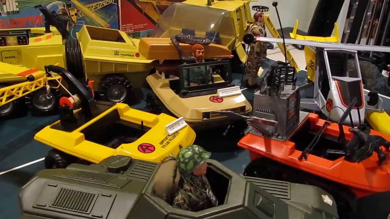 Vintage GI Joe Heavy Equipment, Adventure Team and 1960s Irwin vehicles.
