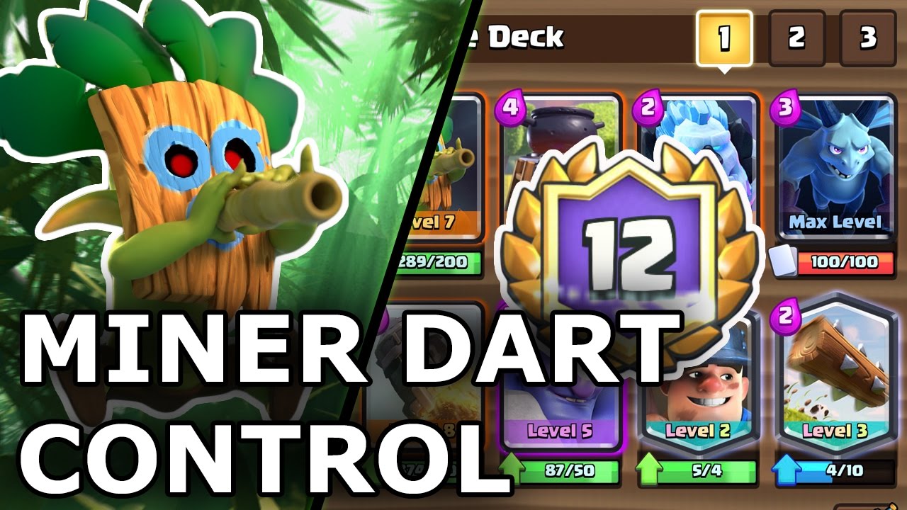 Clash Royale | Dart Goblin Miner Control | Deck Guide 12 Win Grand Challenge