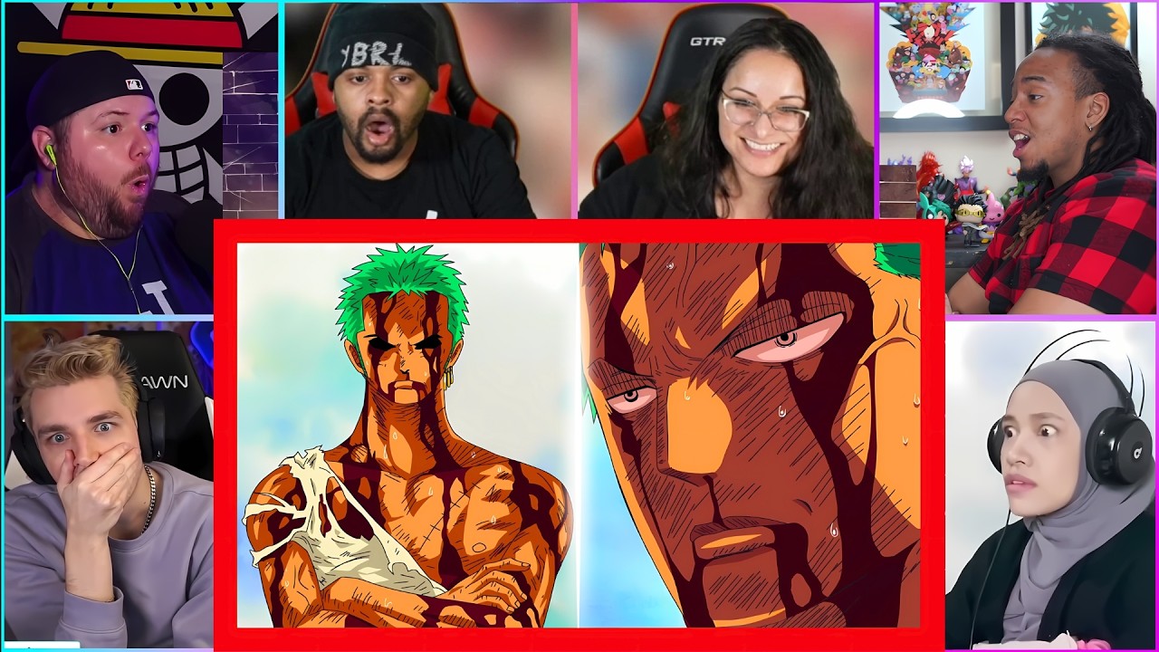 ⚔️ ZORO NOTHING HAPPENED! 🔥 ONE PIECE EPISODE 377 REACTION MASHUP!! 💪