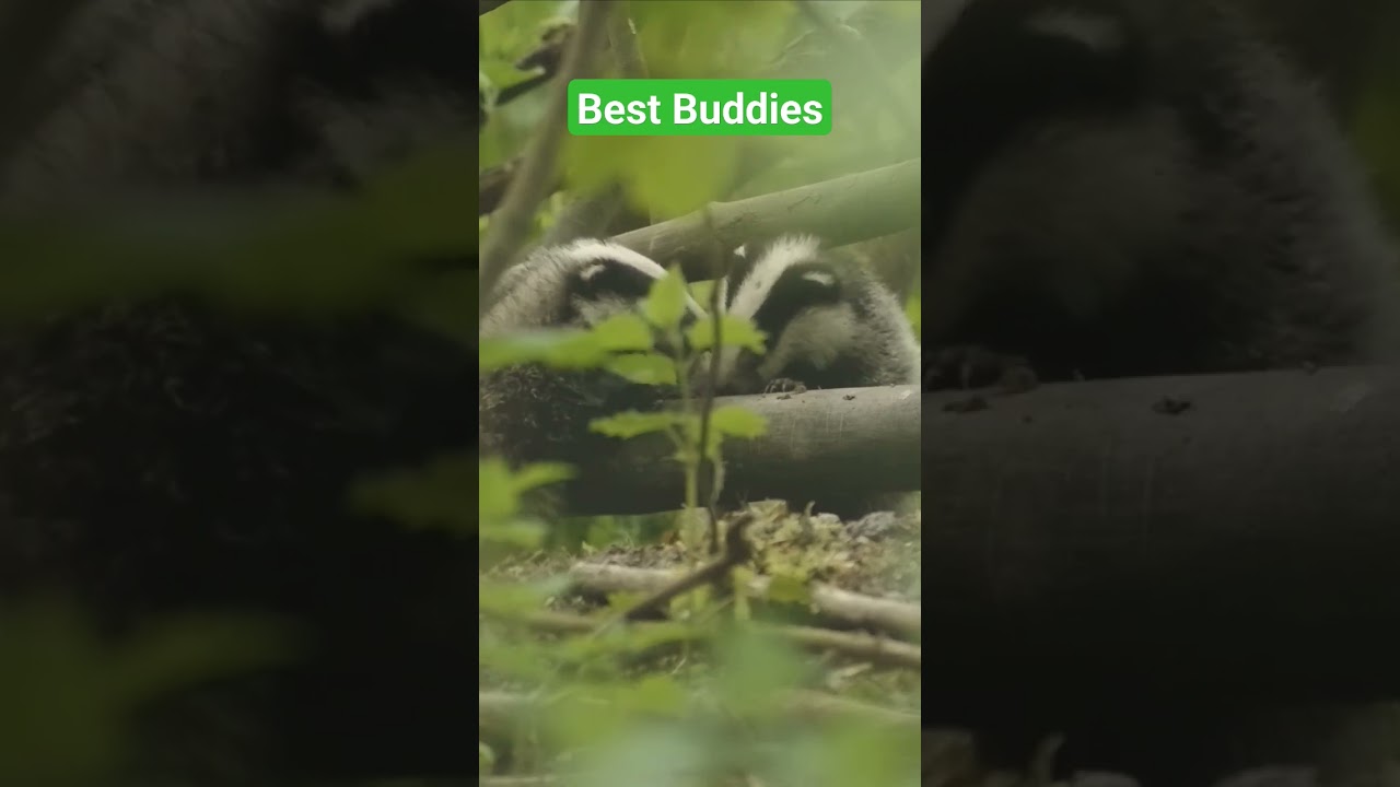 Cute Badger Cubs