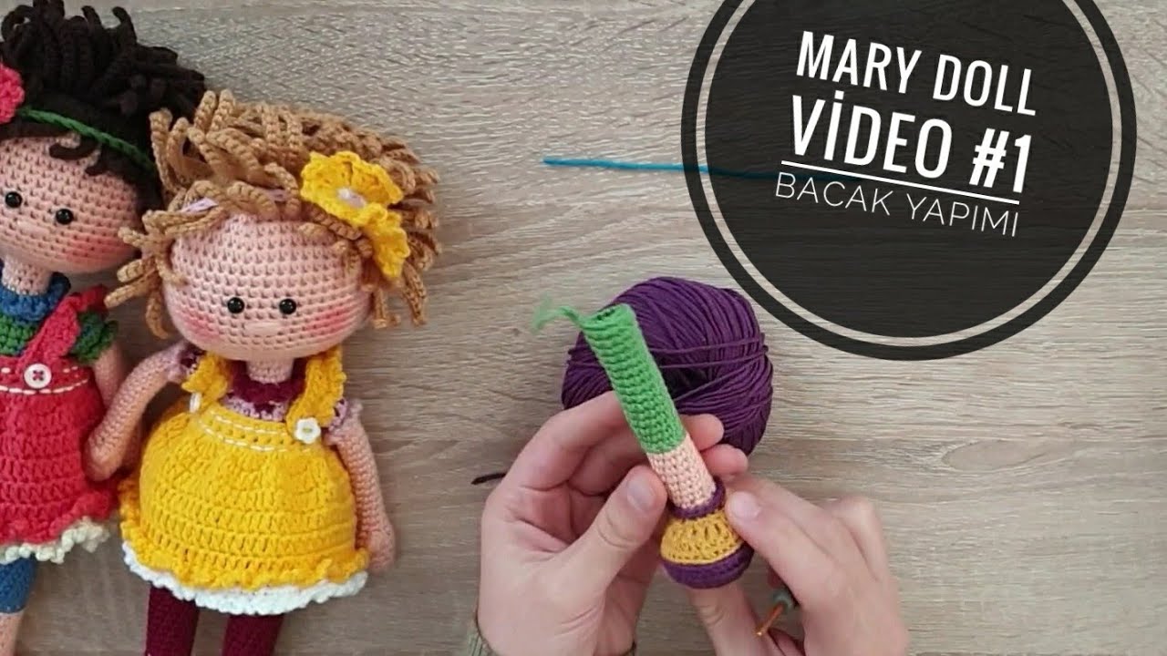 Amigurumi Mary Doll yapımı.Bacak yapımı 🎊