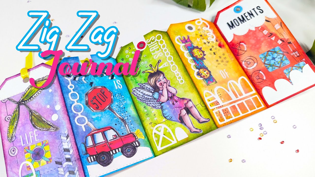 STUNNING Zig Zag Tag Journal - & Unboxing - Art by Marlene - Mixed Up Collection