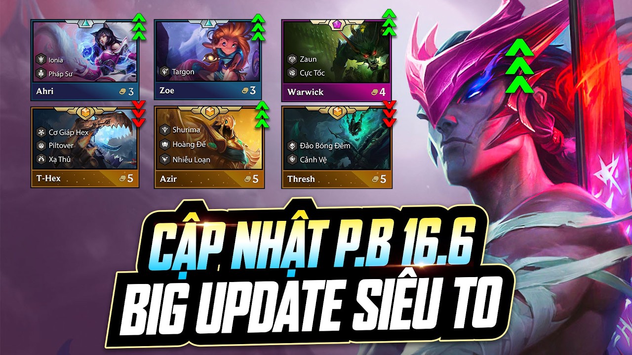 CHI TIẾT CẬP NHẬT PHIÊN BẢN 16.6: THAY ĐỔI CỰC LỚN VỀ ĐIỀU KIỆN MỞ  KHÓA VÀ HÀNG LOẠT TƯỚNG 5 VÀNG!