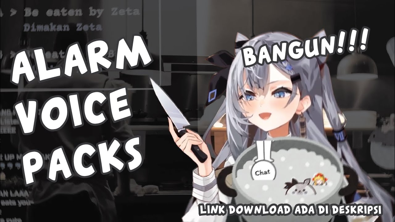 Voice Packs Alarm Zeta, Dijamin Auto Melek [Vestia Zeta] - Link Download Di Deskripsi