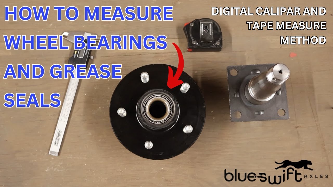 How to Measure Trailer Axle Wheel Bearings & Grease Seals | Digital Caliper & Tape Measure Guide