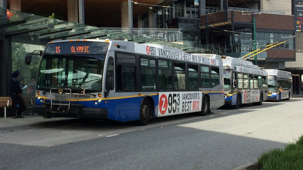 Buses At Marine Drive Station
