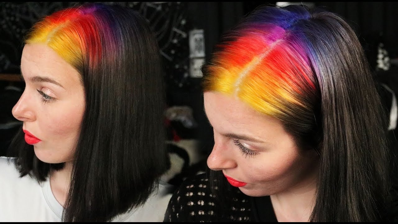 BUNTER Ansatz & AUSWASCHBARES SCHWARZ - Haare tönen ohne Schäden
