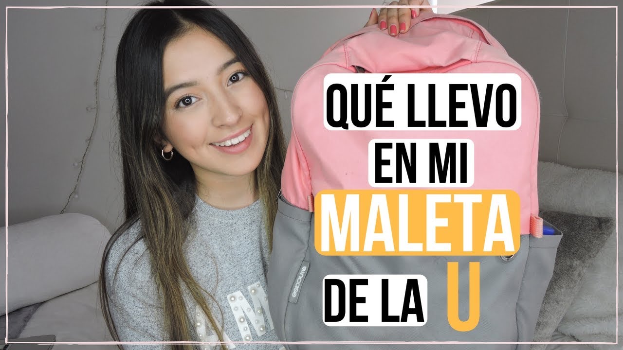 QUÉ LLEVO EN MI MALETA/MOCHILA PARA IR A LA U + TIPS (2018) - Mariewithem