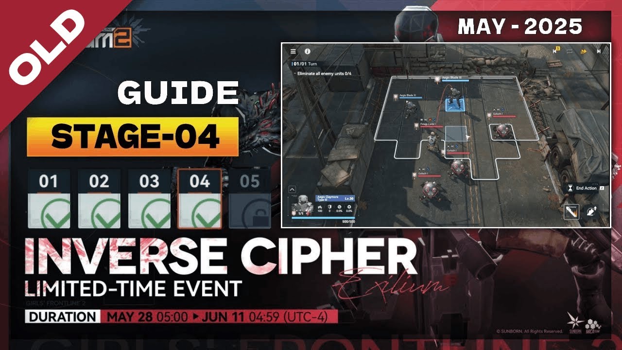 *SEASON 4* INVERSE CYPHER STAGE-4 (VP-1-4) SOLUTION | MAY 2025 [ GIRLS' FRONTLINE 2: EXILIUM ]
