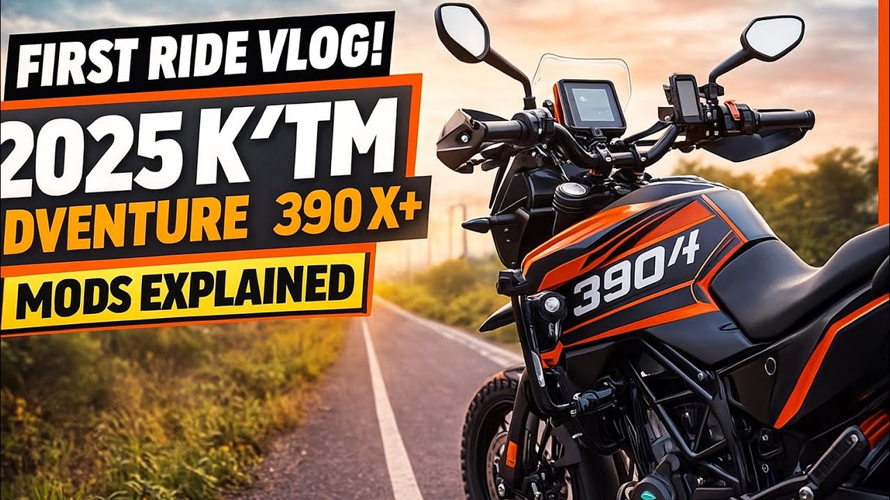2025 KTM Adventure 390 X+ POV – Cleanest Vlog Setup? | First Spin Near Navi Mumbai!