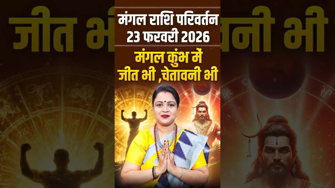 23 फरवरी 2026: मंगल राशि परिवर्तन &mdash; कुंभ में मंगल, जीत भी चेतावनी भी | Mangal Gochar 2026