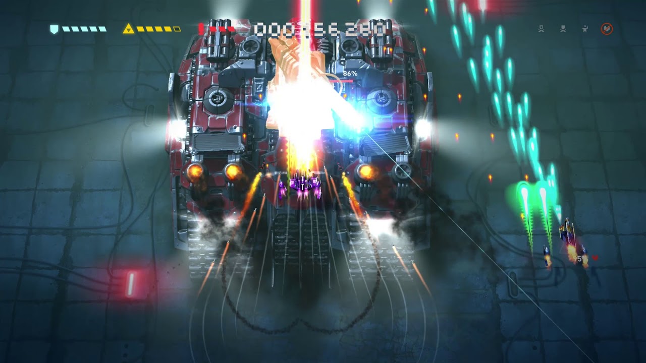Sky Force Reloaded Two-Player Playthrough (Switch) - Stages 10-B3