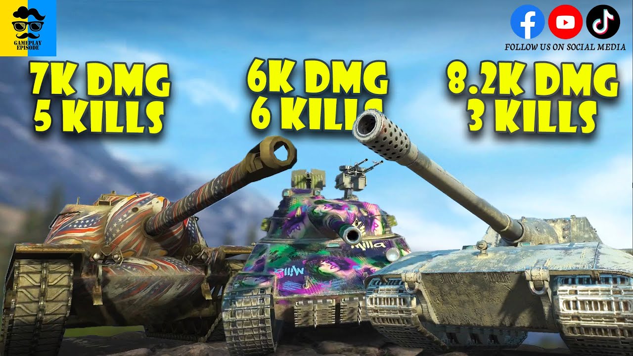 T110E5, TVP T 50/51 & Jg.Pz. Mighty WoT Blitz | Gameplay Episode