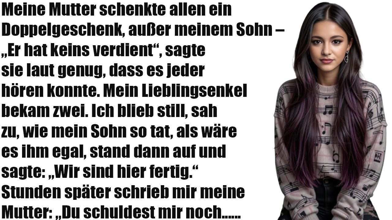 „Mama Schenkte Allen – Nur Mein Sohn Wurde Ausgeschlossen!“