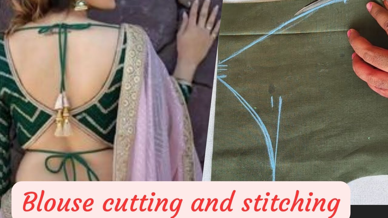 designers backless blouse cutting and stitching idea