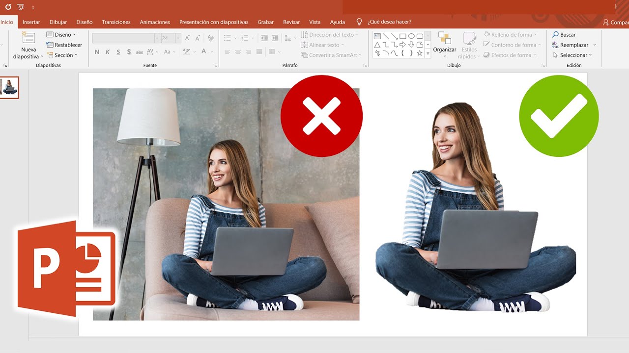 Como quitar el fondo de una imagen en Power Point