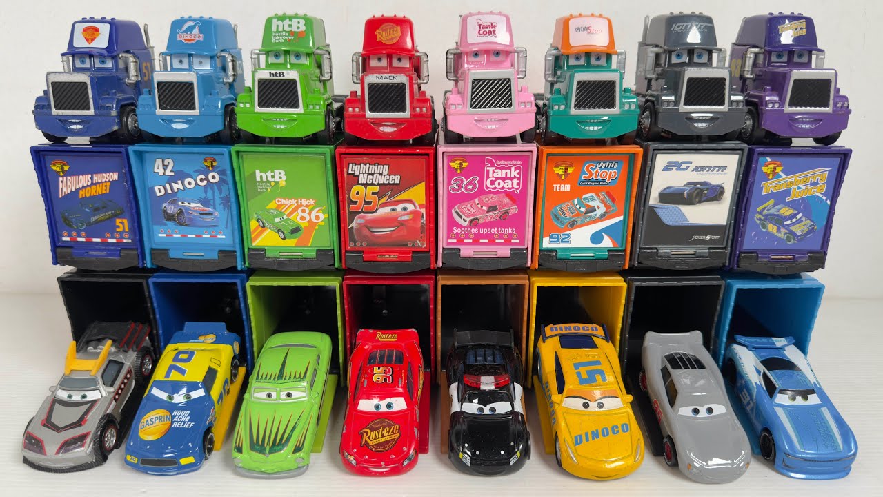 Disney Pixar Cars Unboxing Review | Lightning McQueen, Tow Mater, Doc Hudson, Sally Carrera, Mack