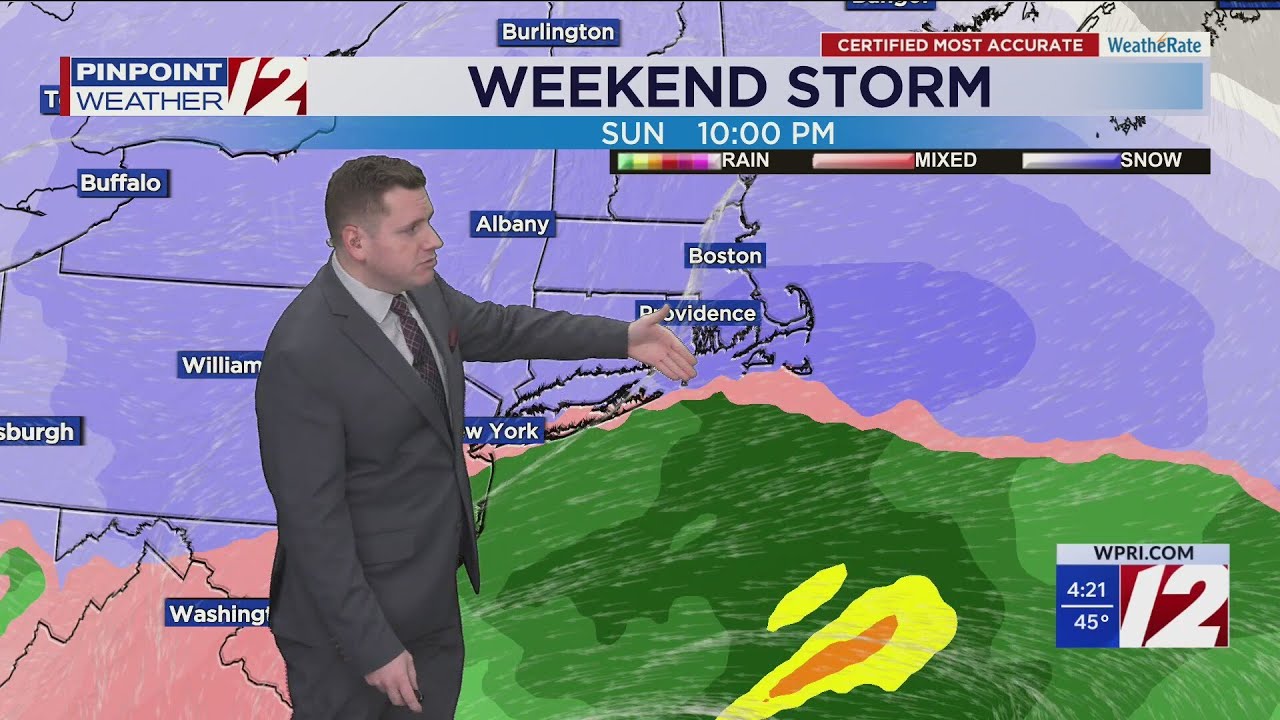 WPRI 12 Weather Forecast 1/22/26: Tracking Frigid Temperatures and Weekend Snowstorm