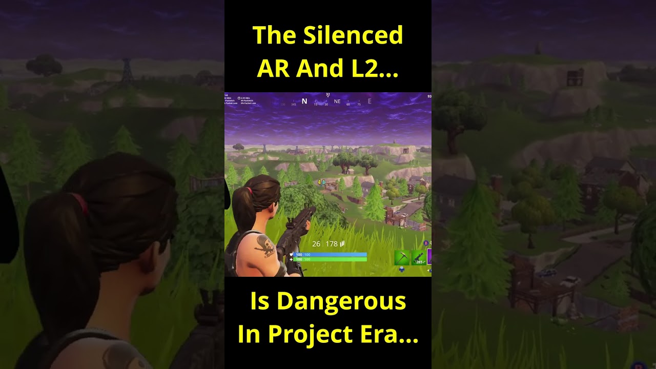 The Silenced AR And L2 Aim Assist Is Dangerous In Project Era Season 5... -Fortnite Chapter 1!
