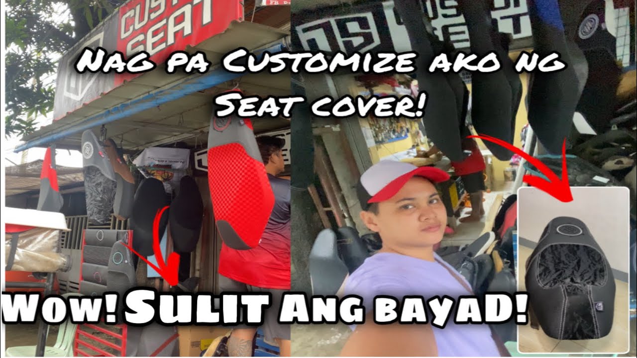 Nag pa customize ako ng seat Cover 🥰 Ang Ganda ✨|ChrisandJhunaVlog