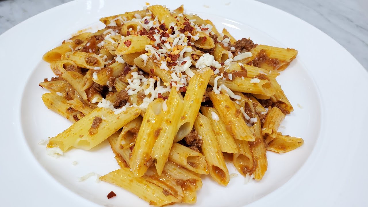 Tasty Lamb minced Pasta recipe, easy and home available ingredients pasta recipe