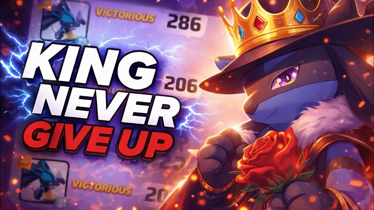 Lucario Never Give Up || Pokemon unite highlights 