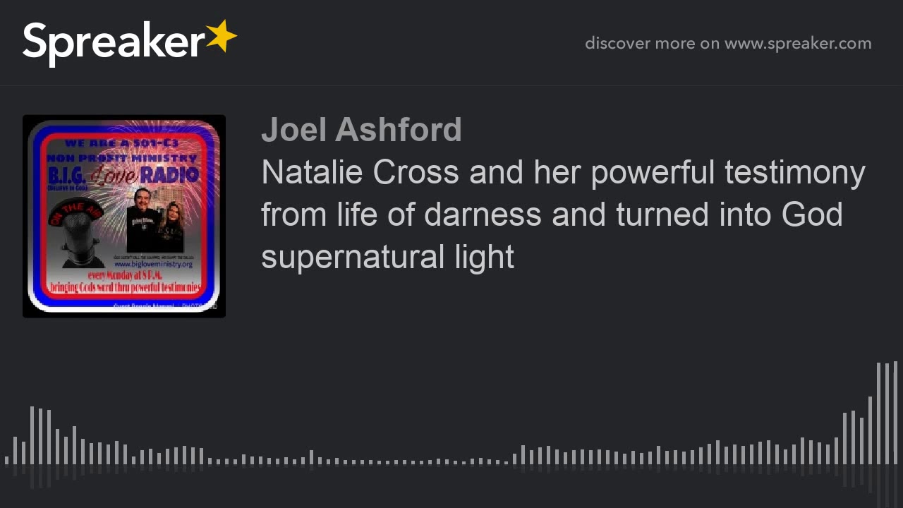 Natalie Cross and her powerful testimony from life of darness and turned into God supernatural light