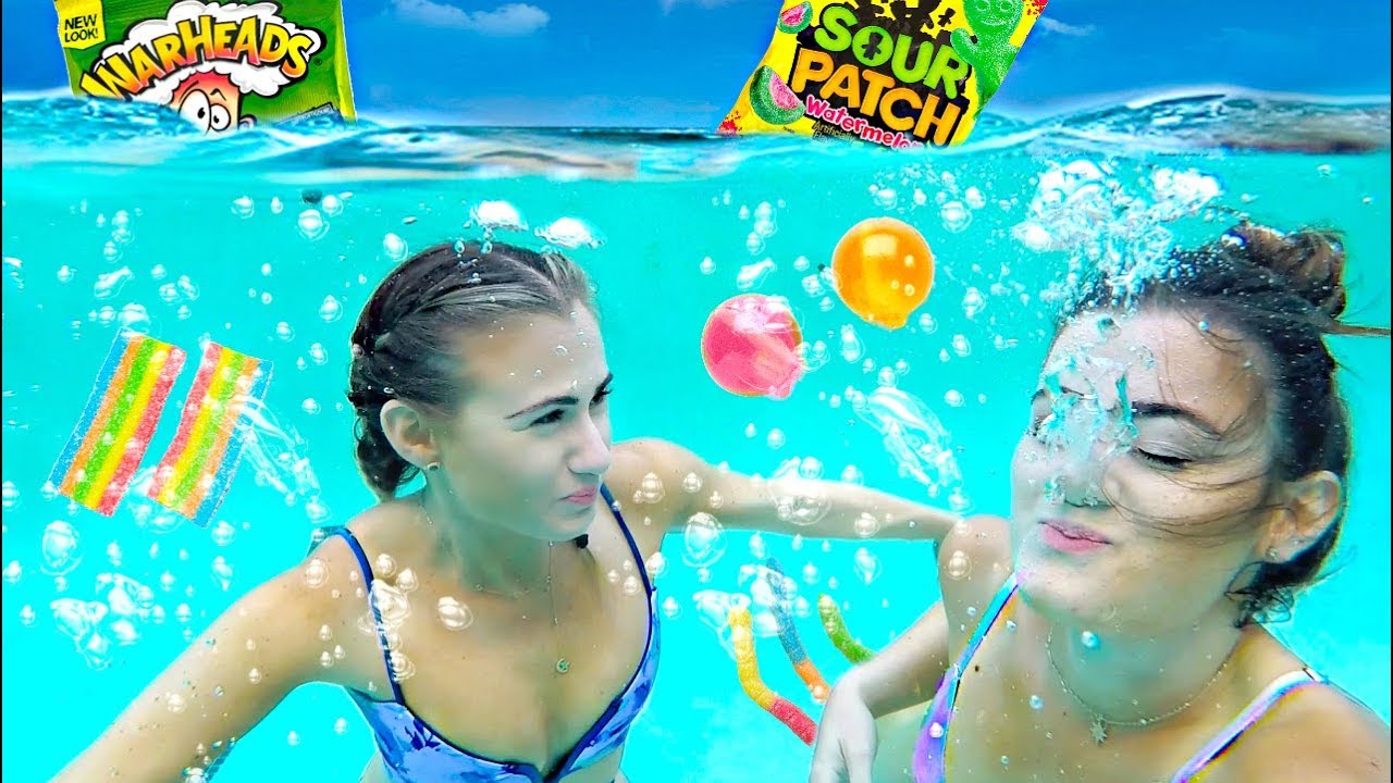 Пробуем SOUR CANDY — подводный челлендж! | CloeCouture